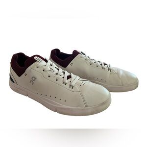 On Running The Roger Advantage Shoes Sneakers Men's Size 11 White Mulberry